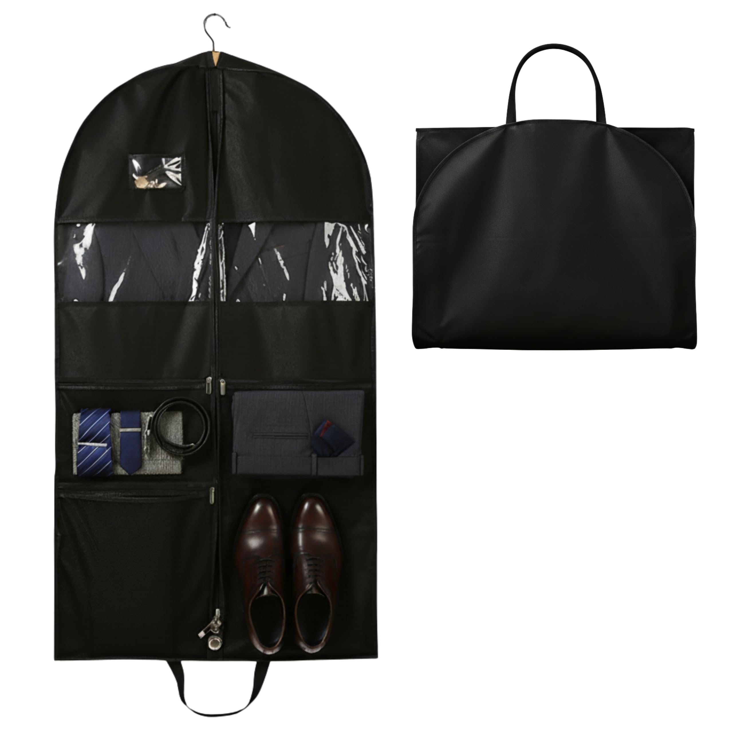 Amazon｜ガーメントバッグ スーツカバー 不織布 喪服 メンズ 服 収納